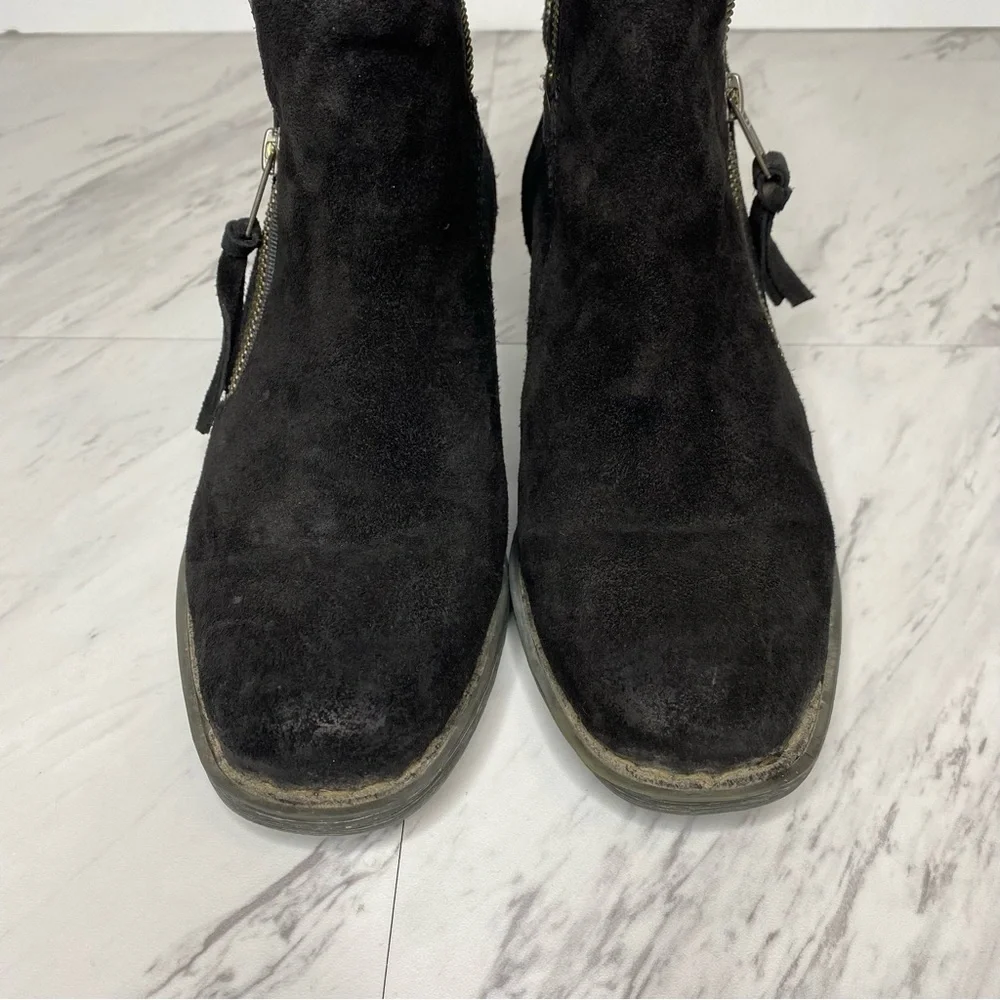 Born Montoro Black Suede Bootie 6